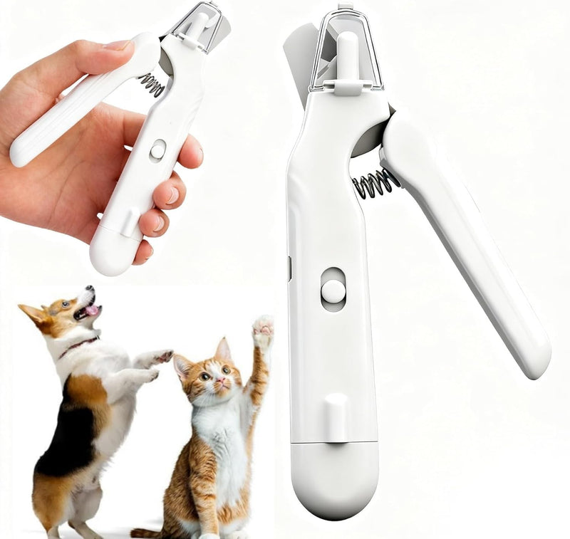 2-in-1 Dog Nail Grinder & Clipper with LED Light for Dogs and Cats