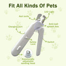 2-in-1 Dog Nail Grinder & Clipper with LED Light for Dogs and Cats