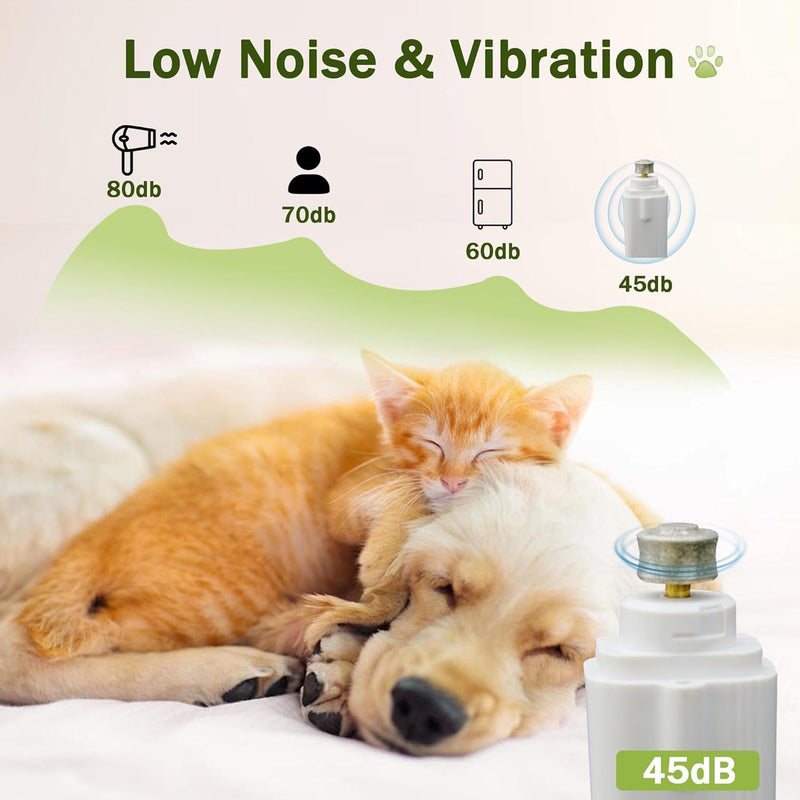 2-in-1 Dog Nail Grinder & Clipper with LED Light for Dogs and Cats