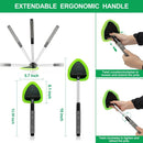 XINDELL Windshield Cleaner Tool – Extendable Car Glass Wiper with Microfiber Pad