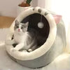 Soft Foldable Cat Bed Cave – Washable Pet Sleeping Bag for Cats & Small Dogs