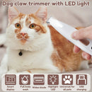 LED Dog Paw Trimmer – Waterproof Pet Hair Clipper with LED Display | Quiet Grooming Tool with 18mm Wide Blade for Dogs & Cats