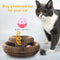 Magic Cat Scratch Board Toy with Ball Round Corrugated Cat Claw Grinding Frame