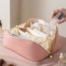 Luxury Makeup Organizer Bag – Travel Cosmetic Case with Zipper Storage