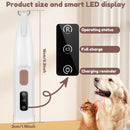 LED Dog Paw Trimmer – Waterproof Pet Hair Clipper with LED Display | Quiet Grooming Tool with 18mm Wide Blade for Dogs & Cats
