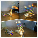 LED Message Note Board with Night Light – Kids Drawing Board with 7 Pens