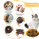 Magic Cat Scratch Board Toy with Ball Round Corrugated Cat Claw Grinding Frame