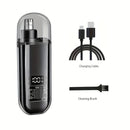 Men’s USB Rechargeable Nose & Ear Hair Trimmer – Portable Electric Grooming Clipper | Quick Charge, Compact Design