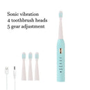 Rechargeable Electric Toothbrush – 5 Modes, USB Charging, IPX7 Waterproof